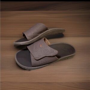 Olukai Nalu Men's Slide Sandals 10332-4848 Dk Java Size 12M